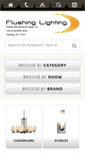 Mobile Screenshot of flushinglighting.com