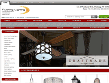 Tablet Screenshot of flushinglighting.com